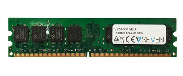 V7 V764001GBD geheugenmodule 1 GB 1 x 1 GB DDR2 800 MHz (V764001GBD) thumbnail