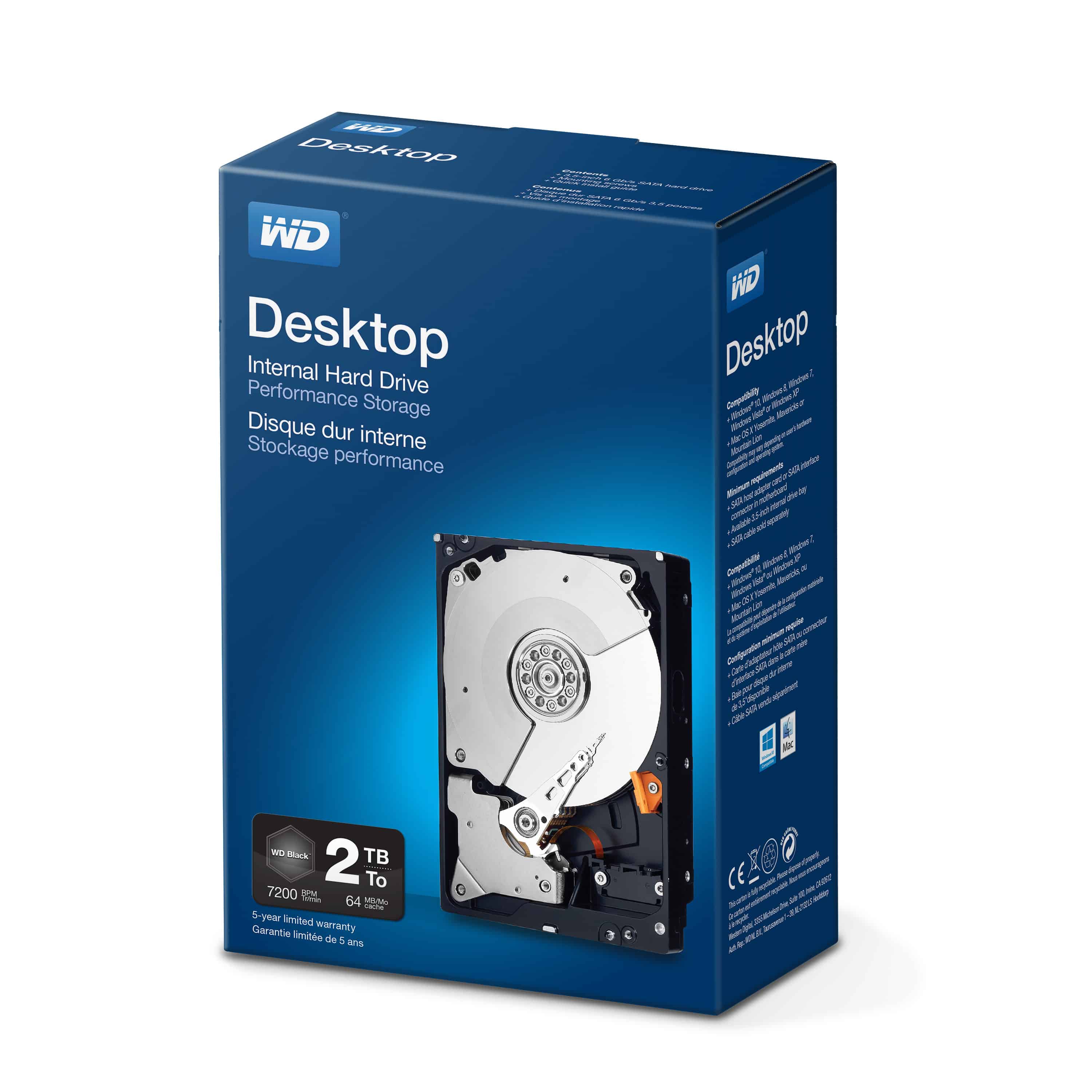 Western Digital Desktop Performance 3.5" 2000 GB SATA III (WDBSLA0020HNC-ERSN) thumbnail