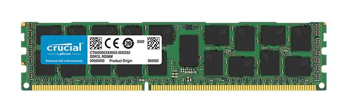 Crucial 16GB DDR3 PC3-12800 geheugenmodule 1 x 16 GB 1600 MHz ECC (CT16G3ERSLD4160B) thumbnail