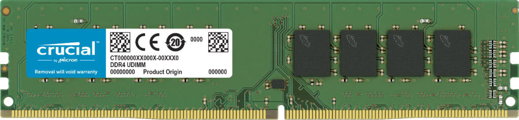 Crucial CT4G4DFS824AT geheugenmodule 4 GB 1 x 4 GB DDR4 2400 MHz (CT4G4DFS824AT) thumbnail