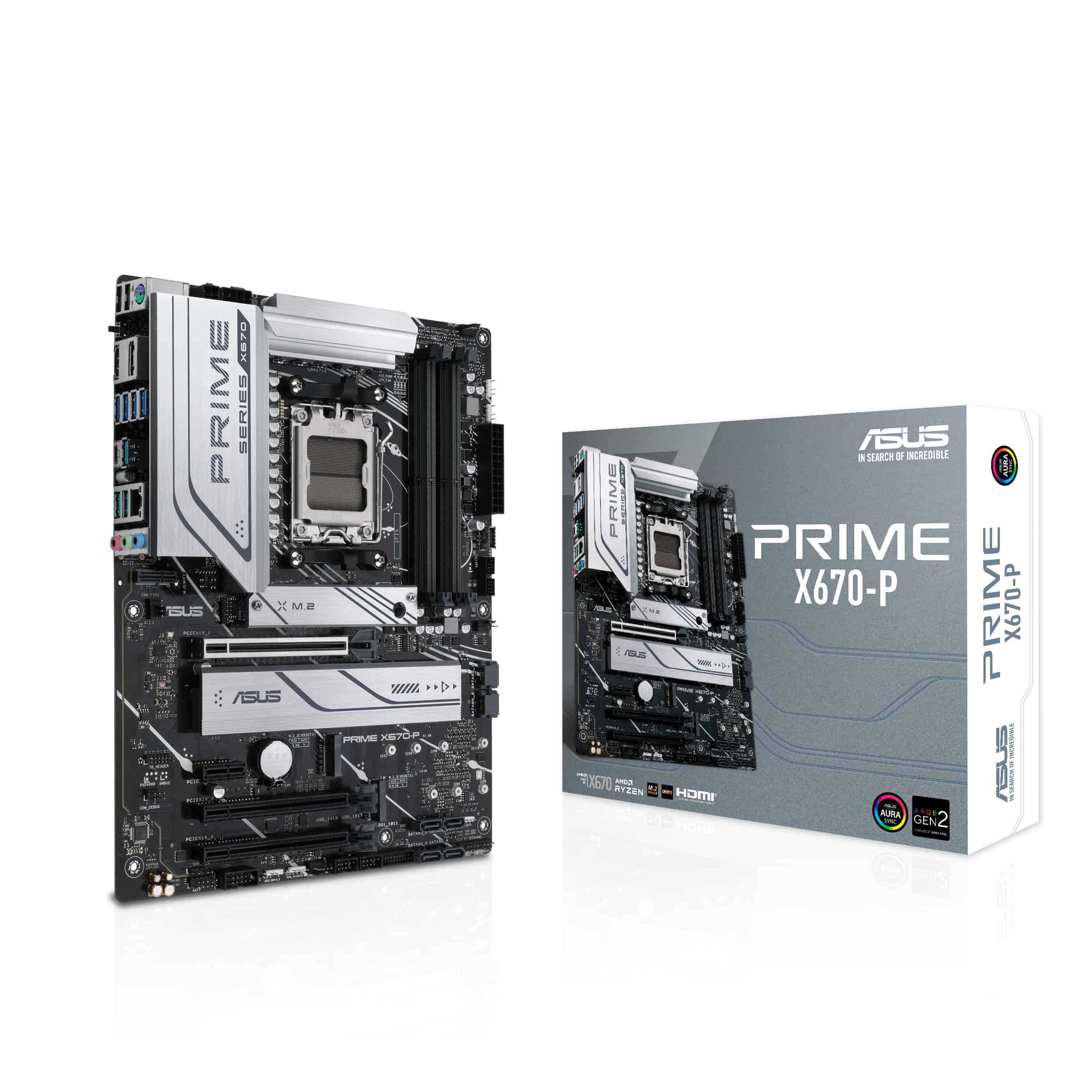 ASUS PRIME X670-P AMD X670 Socket AM5 ATX (90MB1BU0-M0EAY0) thumbnail