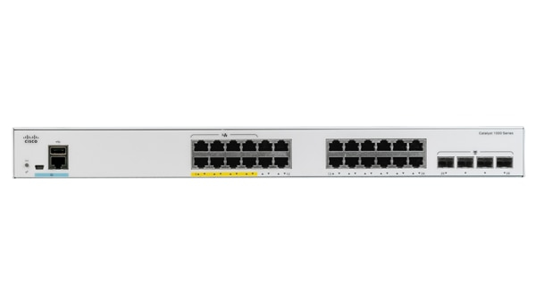 Cisco Catalyst C1000-24T-4G-L netwerk-switch Managed L2 Gigabit Ethernet (10/100/1000) Grijs (C1000-24T-4G-L) thumbnail