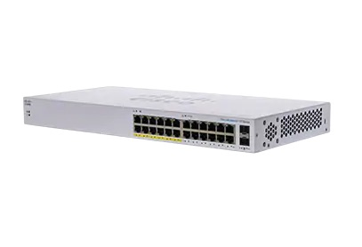 Cisco CBS110 Unmanaged L2 Gigabit Ethernet (10/100/1000) Power over Ethernet (PoE) 1U Grijs (CBS110-24PP-EU) thumbnail