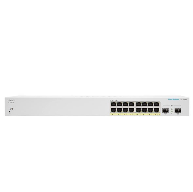 Cisco CBS220-16P-2G Managed L2 Gigabit Ethernet (10/100/1000) Power over Ethernet (PoE) Wit (CBS220-16P-2G-EU) thumbnail