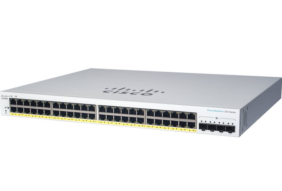 Cisco CBS220-24P-4X Managed L2 Gigabit Ethernet (10/100/1000) Power over Ethernet (PoE) Wit (CBS220-24P-4X-EU) thumbnail