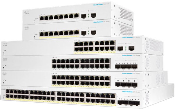 Cisco CBS220-48T-4X-EU netwerk-switch Managed L2 Gigabit Ethernet (10/100/1000) Wit (CBS220-48T-4X-EU) thumbnail