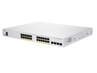 Cisco CBS250-24P-4G-EU netwerk-switch Managed L2/L3 Gigabit Ethernet (10/100/1000) Zilver (CBS250-24P-4G-EU) thumbnail