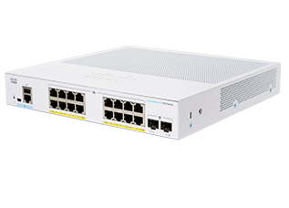 Cisco CBS350-16FP-2G-EU netwerk-switch Managed L2/L3 Gigabit Ethernet (10/100/1000) Zilver (CBS350-16FP-2G-EU) thumbnail