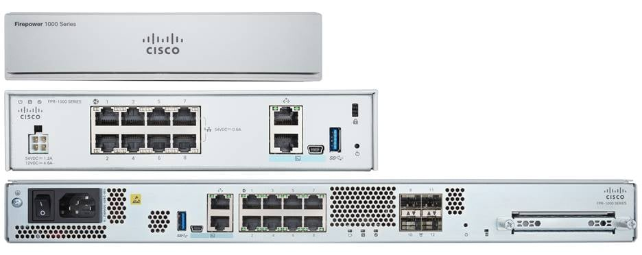 Cisco FPR1010-ASA-K9 firewall (hardware) 1U 2000 Mbit/s (FPR1010-ASA-K9) thumbnail