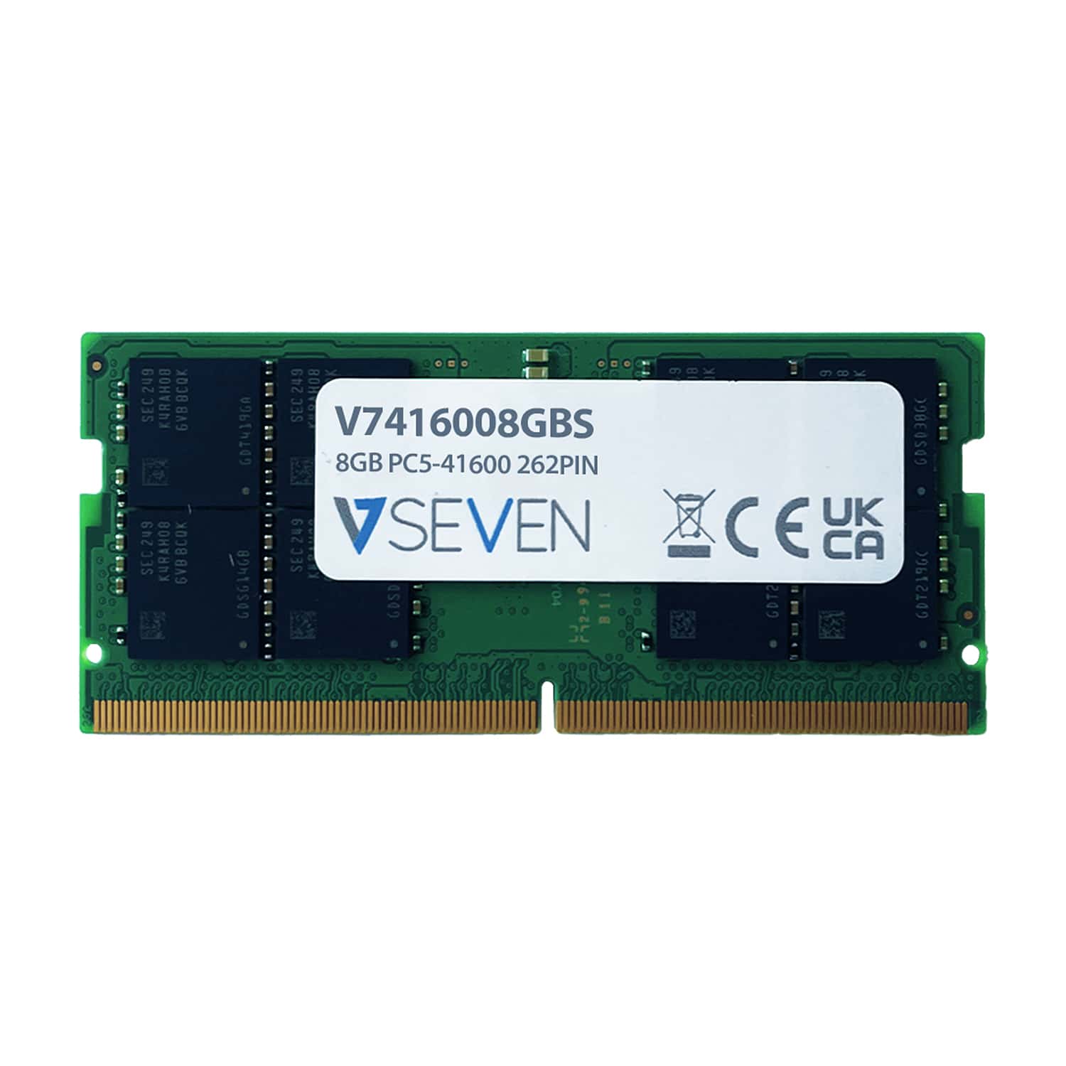 V7 V7416008GBS geheugenmodule 8 GB 1 x 8 GB DDR5 5200 MHz (V7416008GBS) thumbnail