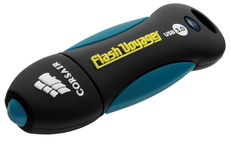 Corsair 64GB Voyager V2 USB flash drive USB Type-A 3.2 Gen 1 (3.1 Gen 1) Zwart, Blauw (CMFVY3A-64GB) thumbnail