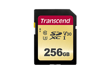 Transcend TS256GSDC500S flashgeheugen 256 GB SDXC MLC (TS256GSDC500S) thumbnail