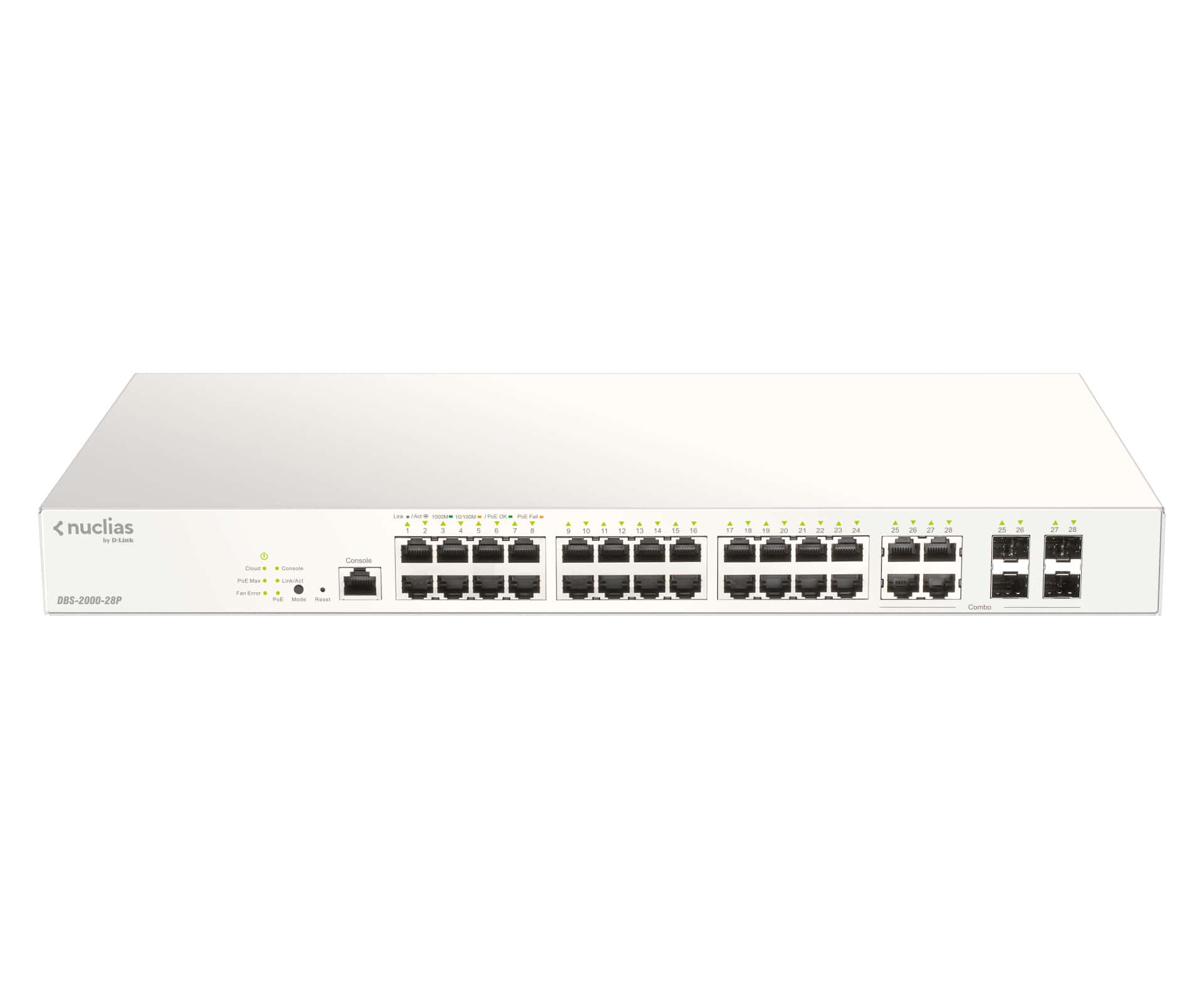 D-Link DBS-2000-28P netwerk-switch Managed L2 Gigabit Ethernet (10/100/1000) Power over Ethernet (PoE) Grijs (DBS-2000-28P) thumbnail