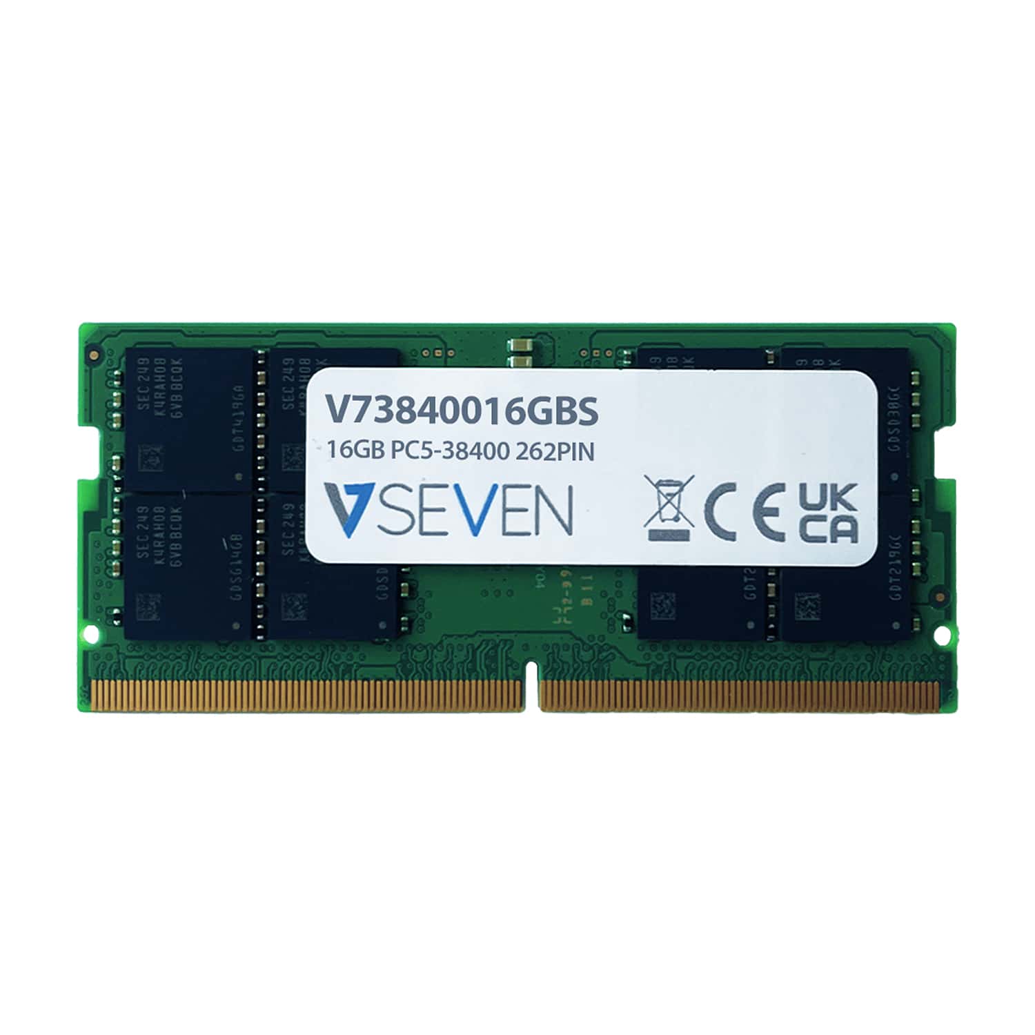 V7 V73840016GBS geheugenmodule 16 GB 1 x 16 GB DDR5 4800 MHz (V73840016GBS) thumbnail