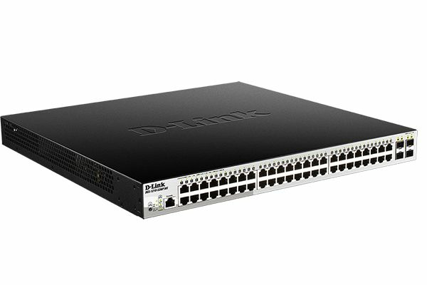 D-Link DGS-1210-52MP/ME/E netwerk-switch Managed L2+ Gigabit Ethernet (10/100/1000) 1U Zwart, Grijs (DGS-1210-52MP/ME/E) thumbnail