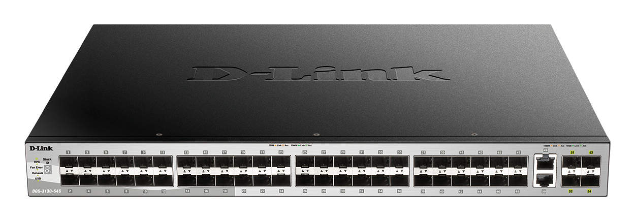 D-Link DGS-3130-54S/E netwerk-switch Managed L3 10G Ethernet (100/1000/10000) Grijs (DGS-3130-54S/E) thumbnail