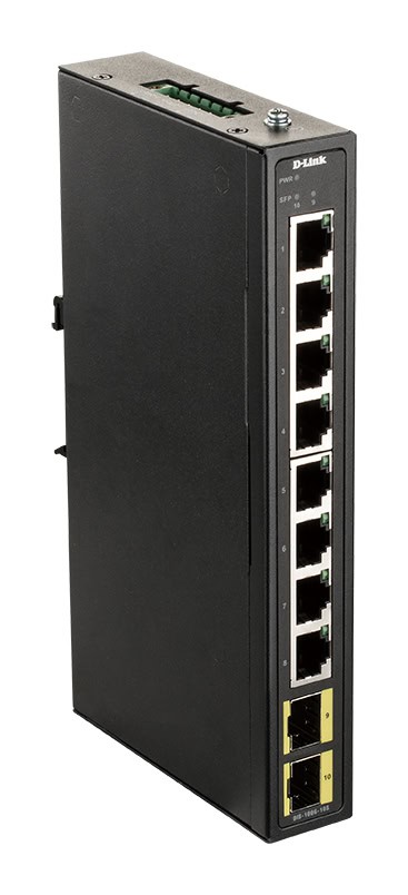 D-Link DIS-100G-10S netwerk-switch Managed Gigabit Ethernet (10/100/1000) Zwart (DIS-100G-10S) thumbnail