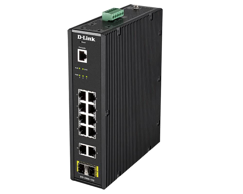 D-Link DIS-200G-12S netwerk-switch Managed L2 Gigabit Ethernet (10/100/1000) Zwart (DIS-200G-12S) thumbnail