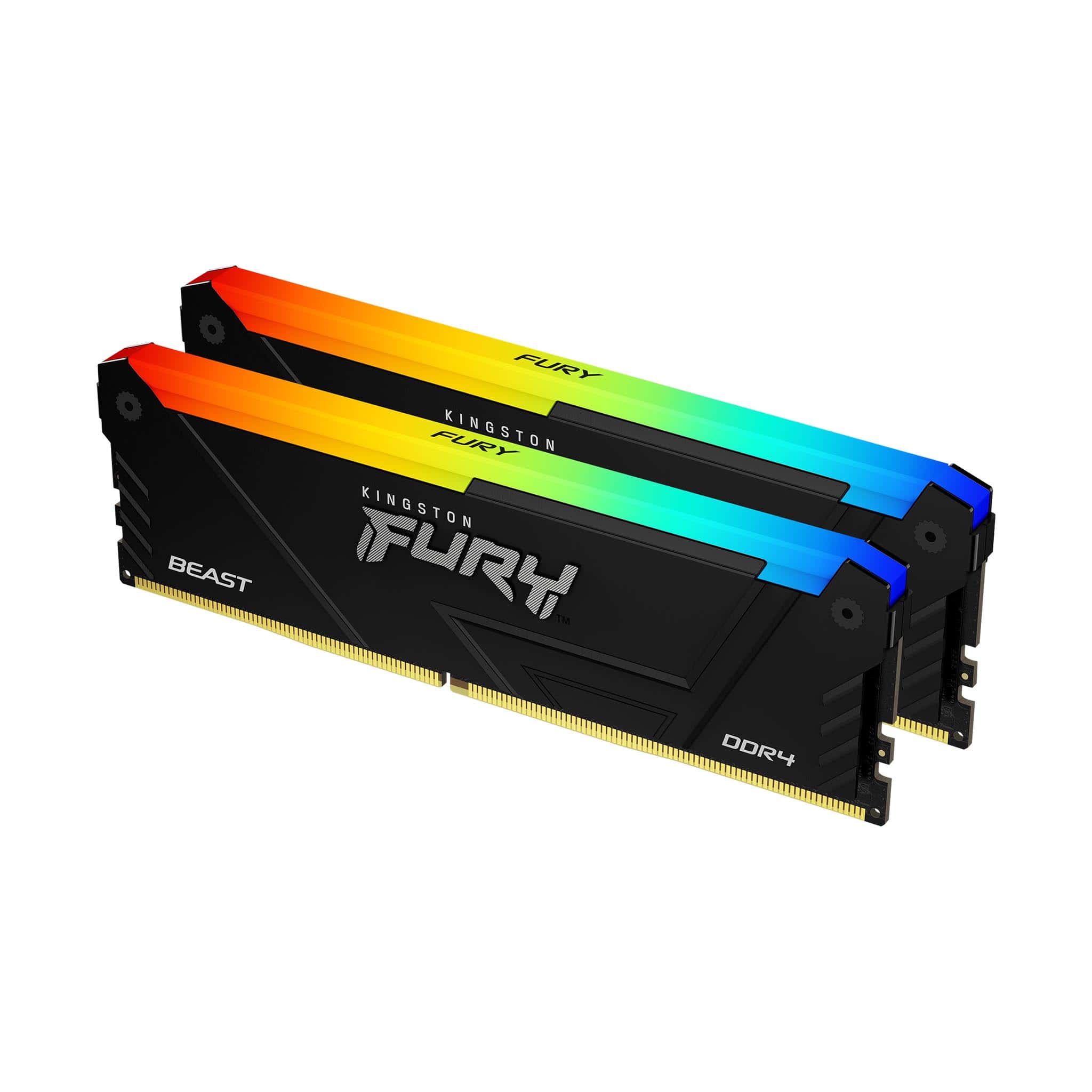 Kingston Technology FURY Beast RGB geheugenmodule 32 GB 2 x 16 GB DDR4 2666 MHz (KF426C16BB12AK2/32) thumbnail