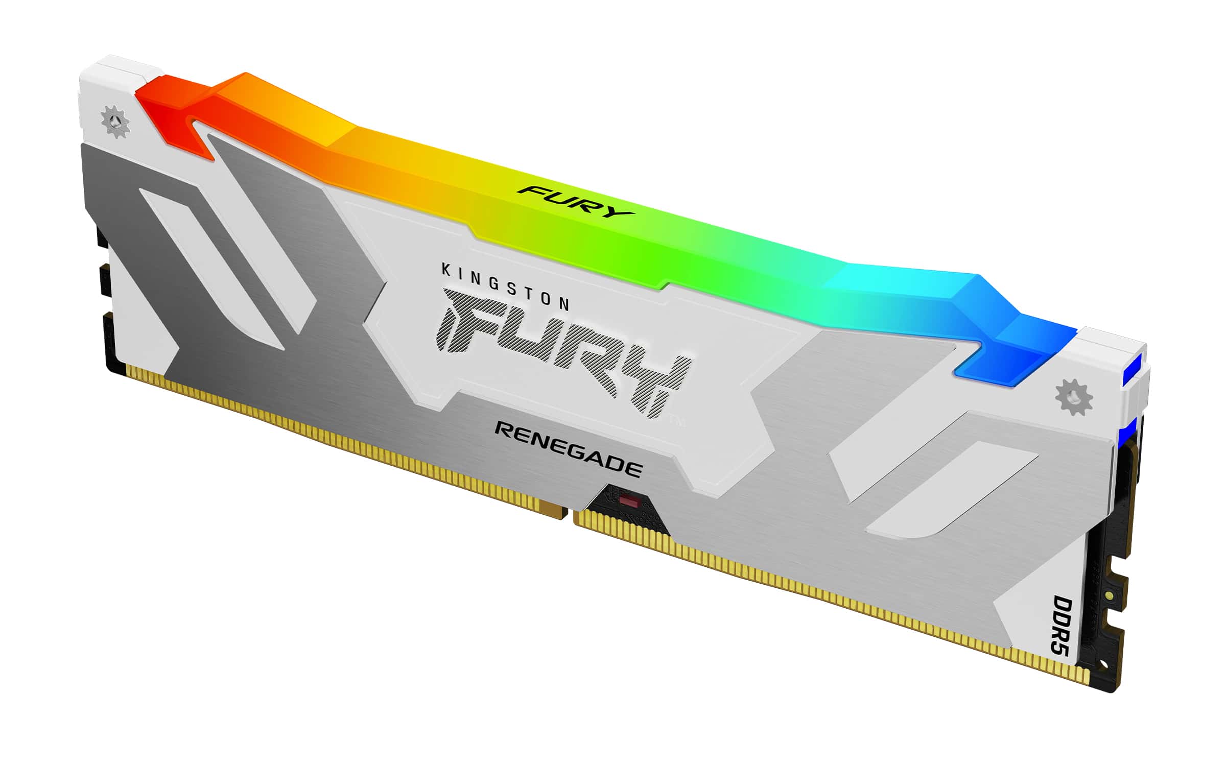 Kingston Technology FURY 32GB 6400MT/s DDR5 CL32 DIMM Renegade RGB White XMP (KF564C32RWA-32) thumbnail