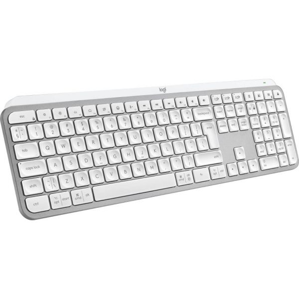 Logitech MX Keys S toetsenbord Universeel RF-draadloos + Bluetooth QWERTY US International Aluminium, Wit