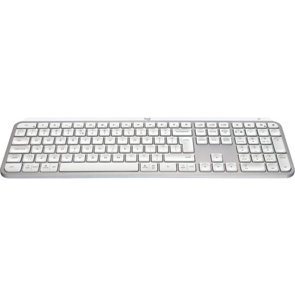 Logitech MX Keys S toetsenbord Universeel RF-draadloos + Bluetooth QWERTY US International Aluminium, Wit