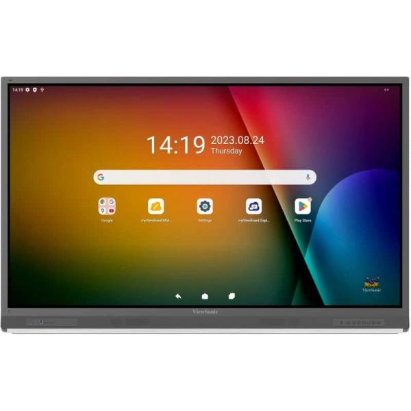 Viewsonic IFP6552-2F beeldkrant Digitale signage flatscreen 165,1 cm (65") LCD 450 cd/m² 4K Ultra HD Zwart Touchscreen Type processor Android (IFP6552-2F)