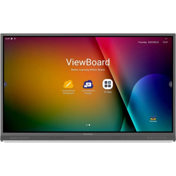 Viewsonic IFP7552-2F interactief whiteboard 190,5 cm (75") 3840 x 2160 Pixels Touchscreen Zwart HDMI (IFP7552-2F)