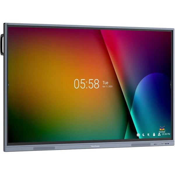 Viewsonic IFP7533-G beeldkrant Interactief flatscreen 190,5 cm (75") LCD 350 cd/m² 4K Ultra HD Zwart Touchscreen Type processor Android 11 (IFP7533-G)