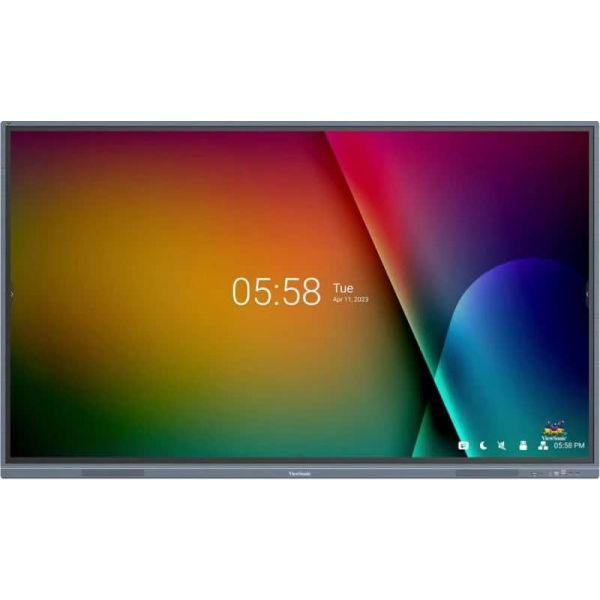 Viewsonic IFP7533-G beeldkrant Interactief flatscreen 190,5 cm (75") LCD 350 cd/m² 4K Ultra HD Zwart Touchscreen Type processor Android 11 (IFP7533-G)