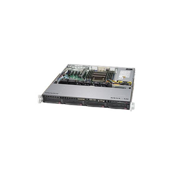 Supermicro SuperServer 5018R-M Rack (1U), - Zwart, Grijs Intel® C612 LGA 2011 (Socket R) (SYS-5018R-M)