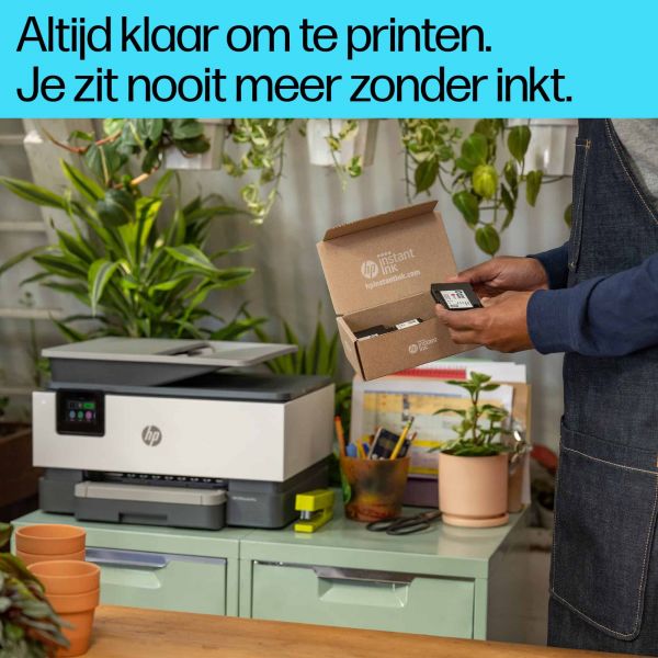 HP HP OfficeJet Pro 9122e All-in-One printer, Kleur, Printer voor Kleine en middelgrote ondernemingen, Printen, kopiëren, scannen, faxen, HP+; geschikt voor HP Instant Ink; printen vanaf telefoon of tablet; touchscreen; Smart Advance Scan; instant papier;