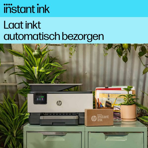 HP HP OfficeJet Pro 9122e All-in-One printer, Kleur, Printer voor Kleine en middelgrote ondernemingen, Printen, kopiëren, scannen, faxen, HP+; geschikt voor HP Instant Ink; printen vanaf telefoon of tablet; touchscreen; Smart Advance Scan; instant papier;