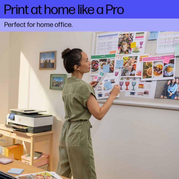 HP HP OfficeJet Pro 8134e All-in-One printer, Kleur, Printer voor Home, Printen, kopiëren, scannen, faxen, Geschikt voor HP Instant Ink; automatische documentinvoer; touchscreen; stille modus; printen via VPN met HP+