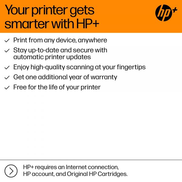 HP HP OfficeJet Pro 8134e All-in-One printer, Kleur, Printer voor Home, Printen, kopiëren, scannen, faxen, Geschikt voor HP Instant Ink; automatische documentinvoer; touchscreen; stille modus; printen via VPN met HP+