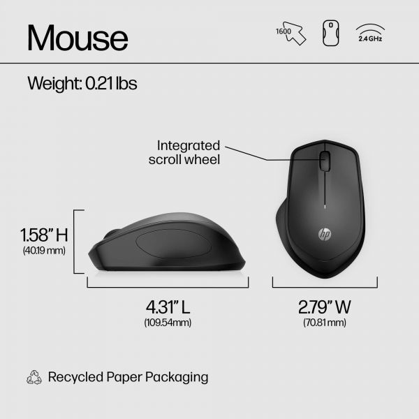 HP 280 Silent Wireless Mouse