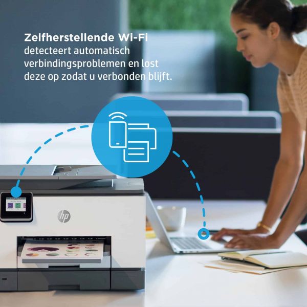 HP OfficeJet Pro HP 9022e All-in-One-printer, Kleur, Printer voor Kleine kantoren, Printen, kopiëren, scannen, faxen, HP+; Geschikt voor HP Instant Ink; Automatische documentinvoer; Dubbelzijdig printen