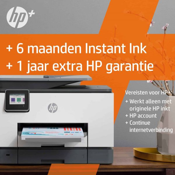 HP OfficeJet Pro HP 9022e All-in-One-printer, Kleur, Printer voor Kleine kantoren, Printen, kopiëren, scannen, faxen, HP+; Geschikt voor HP Instant Ink; Automatische documentinvoer; Dubbelzijdig printen