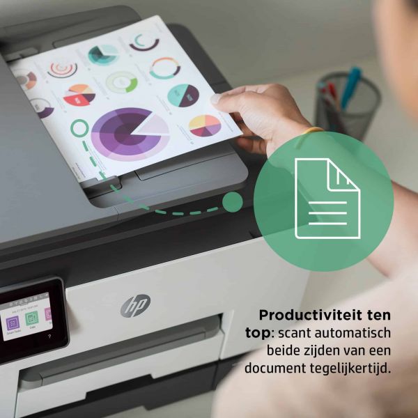 HP OfficeJet Pro HP 9022e All-in-One-printer, Kleur, Printer voor Kleine kantoren, Printen, kopiëren, scannen, faxen, HP+; Geschikt voor HP Instant Ink; Automatische documentinvoer; Dubbelzijdig printen