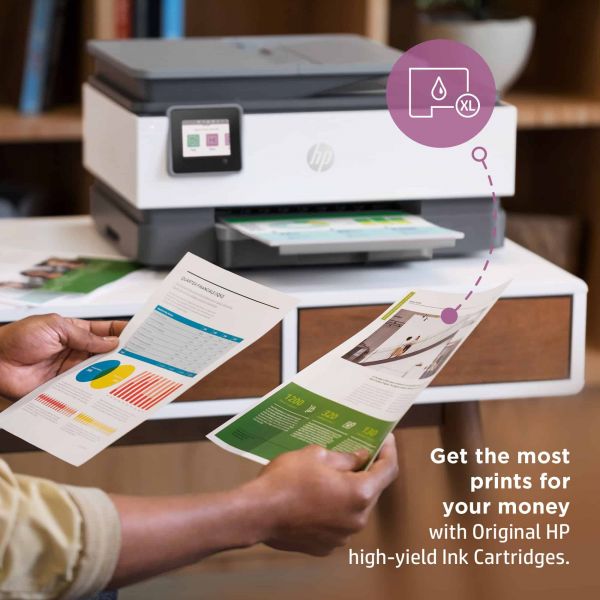 HP OfficeJet Pro HP 8022e All-in-One-printer, Kleur, Printer voor Home, Printen, kopiëren, scannen, faxen, HP+; Geschikt voor HP Instant Ink; Automatische documentinvoer; Dubbelzijdig afdrukken