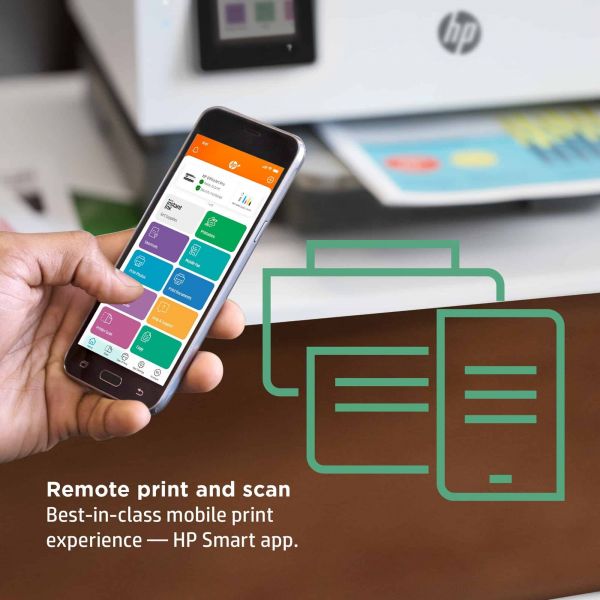 HP OfficeJet Pro HP 8022e All-in-One-printer, Kleur, Printer voor Home, Printen, kopiëren, scannen, faxen, HP+; Geschikt voor HP Instant Ink; Automatische documentinvoer; Dubbelzijdig afdrukken