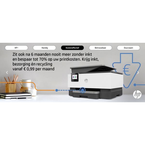 HP OfficeJet Pro HP 9012e All-in-One-printer, Kleur, Printer voor Kleine kantoren, Printen, kopiëren, scannen, faxen, HP+; Geschikt voor HP Instant Ink; Automatische documentinvoer; Dubbelzijdig printen