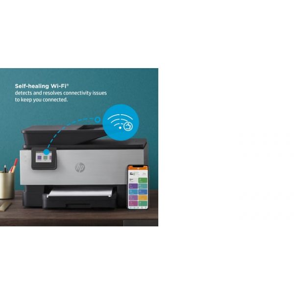 HP OfficeJet Pro HP 9019e All-in-One-printer, Kleur, Printer voor Kleine kantoren, Printen, kopiëren, scannen, faxen, HP+; Geschikt voor HP Instant Ink; Automatische documentinvoer; Dubbelzijdig printen