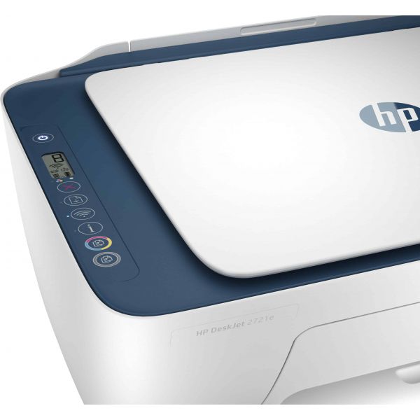 HP HP Deskjet 2721e All-in-One printer, Kleur, Printer voor Home, Printen, kopiëren, scannen, Draadloos; HP+; Geschikt voor HP Instant Ink; Printen vanaf een telefoon of tablet