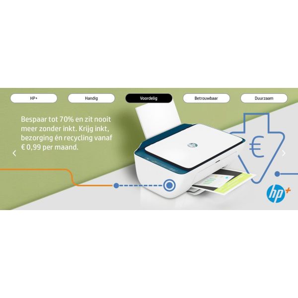 HP HP Deskjet 2721e All-in-One printer, Kleur, Printer voor Home, Printen, kopiëren, scannen, Draadloos; HP+; Geschikt voor HP Instant Ink; Printen vanaf een telefoon of tablet