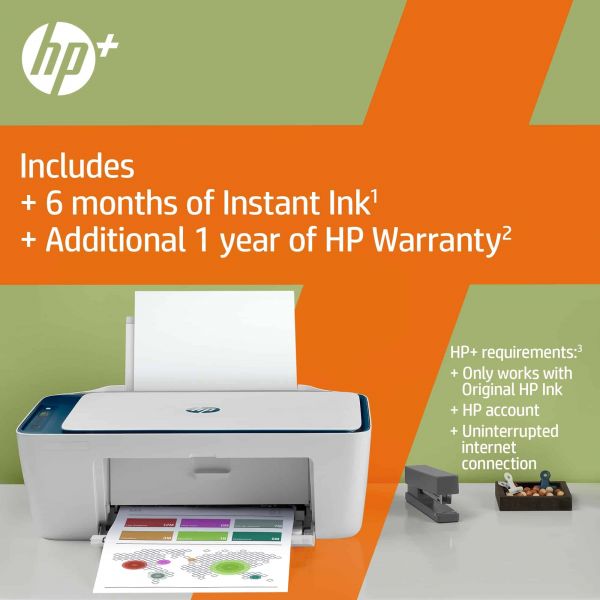 HP HP Deskjet 2721e All-in-One printer, Kleur, Printer voor Home, Printen, kopiëren, scannen, Draadloos; HP+; Geschikt voor HP Instant Ink; Printen vanaf een telefoon of tablet