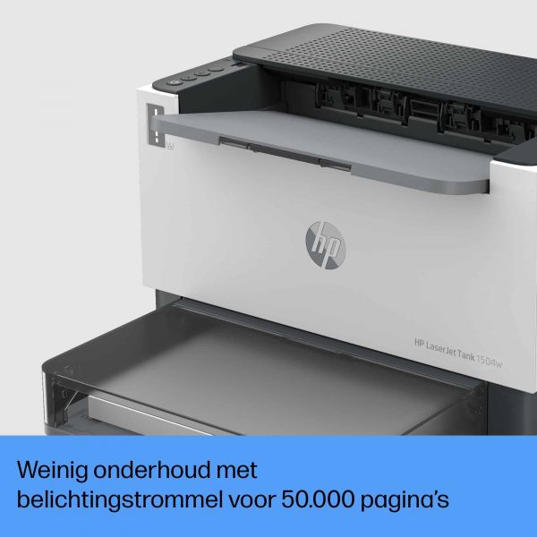 HP LaserJet Tank 1504w printer, Zwart-wit, Printer voor Bedrijf, Print, Compact formaat; Energiezuinig; Dual-band Wi-Fi