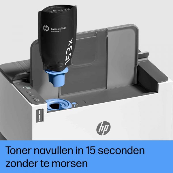 HP LaserJet Tank 1504w printer, Zwart-wit, Printer voor Bedrijf, Print, Compact formaat; Energiezuinig; Dual-band Wi-Fi