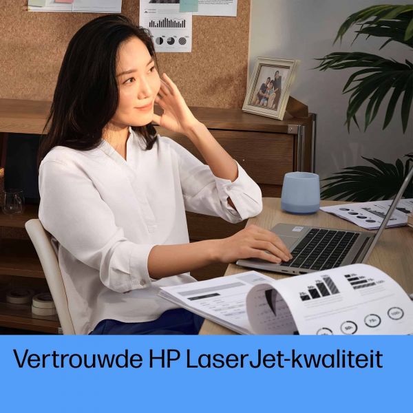 HP LaserJet Tank 1504w printer, Zwart-wit, Printer voor Bedrijf, Print, Compact formaat; Energiezuinig; Dual-band Wi-Fi