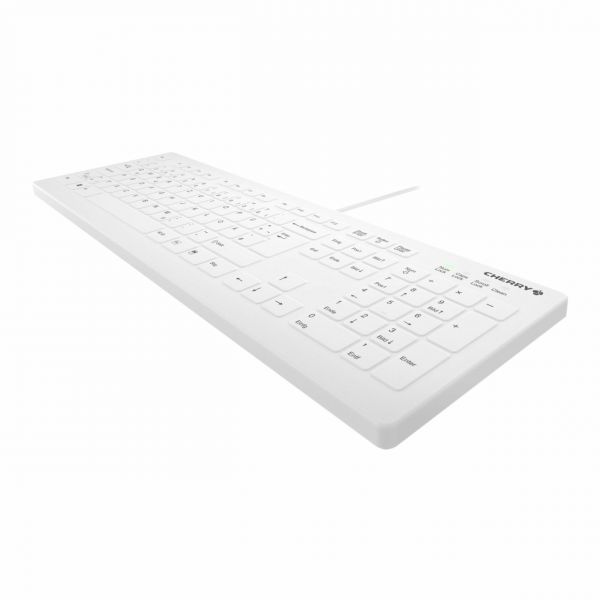 CHERRY AK-C8112 toetsenbord USB QWERTY Duits Wit